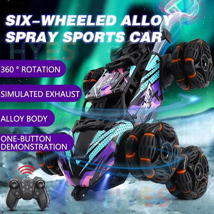 Sechs Räder Rc Stunt Auto Spielzeug Spray Twisting 1:20 6WD Flips High Speed ​​Drift Fernbedienung Auto Trendige Spielzeug Geschenke für Urlaub Kinder