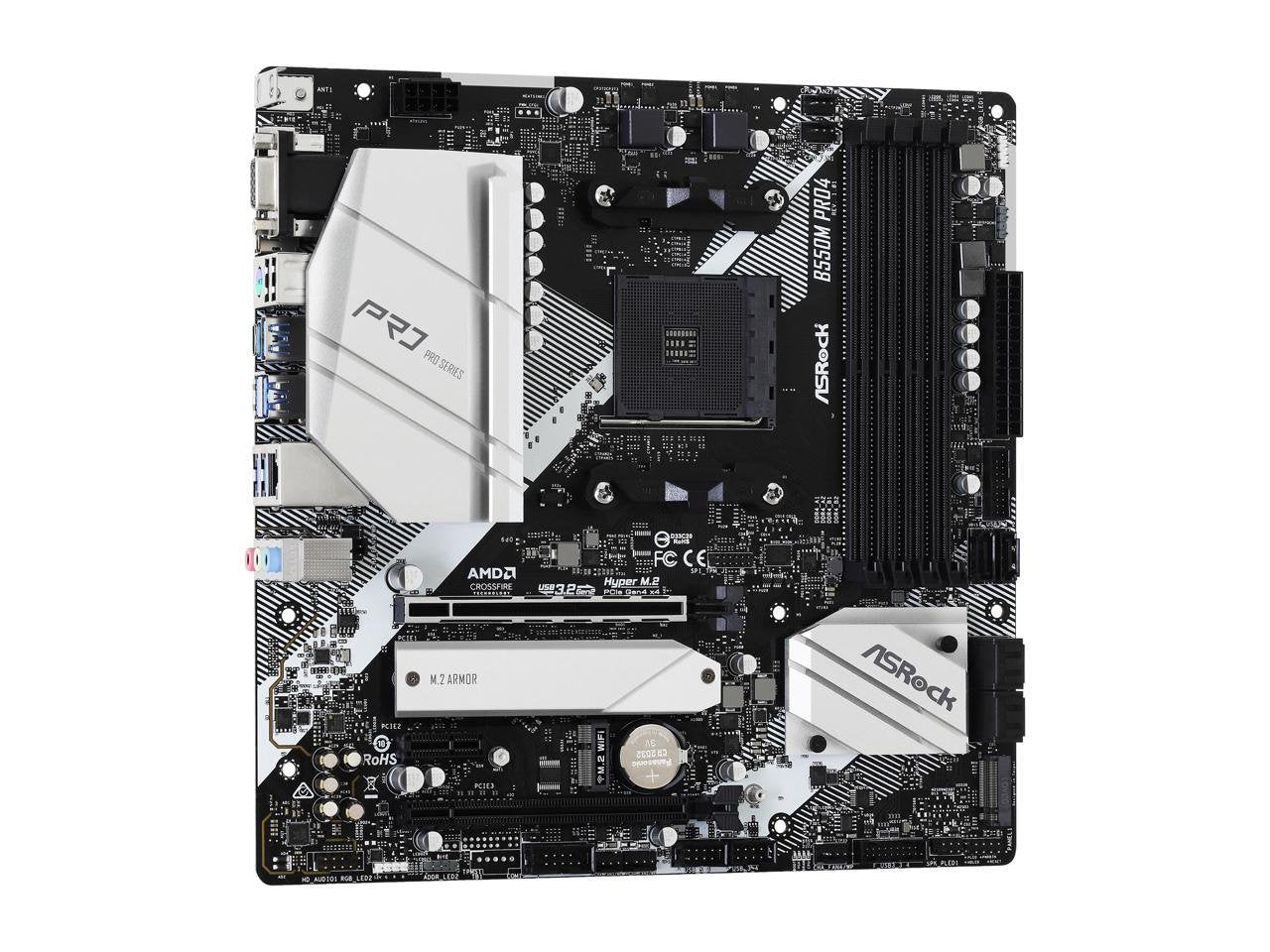 B550M PRO4 AM4 AMD B550 SATA 6Gb/S Micro ATX AMD Motherboard