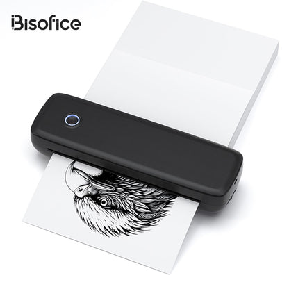 Portable Printers Wireless for Travel, Bluetooth Thermal Printer Compatible with Ios, Android, Laptop, Inkless Mobile Printer for Office, Home, School